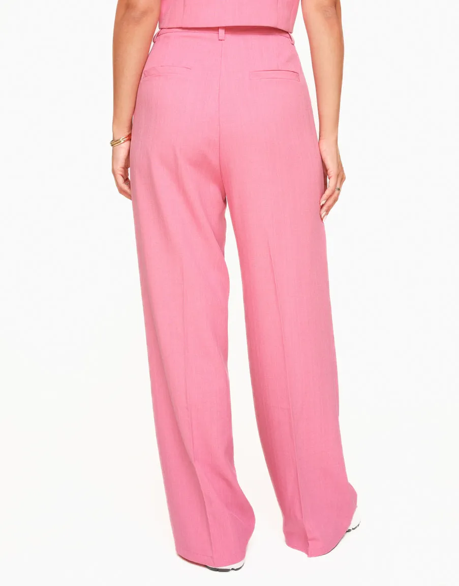 Wide Leg Pink Pants