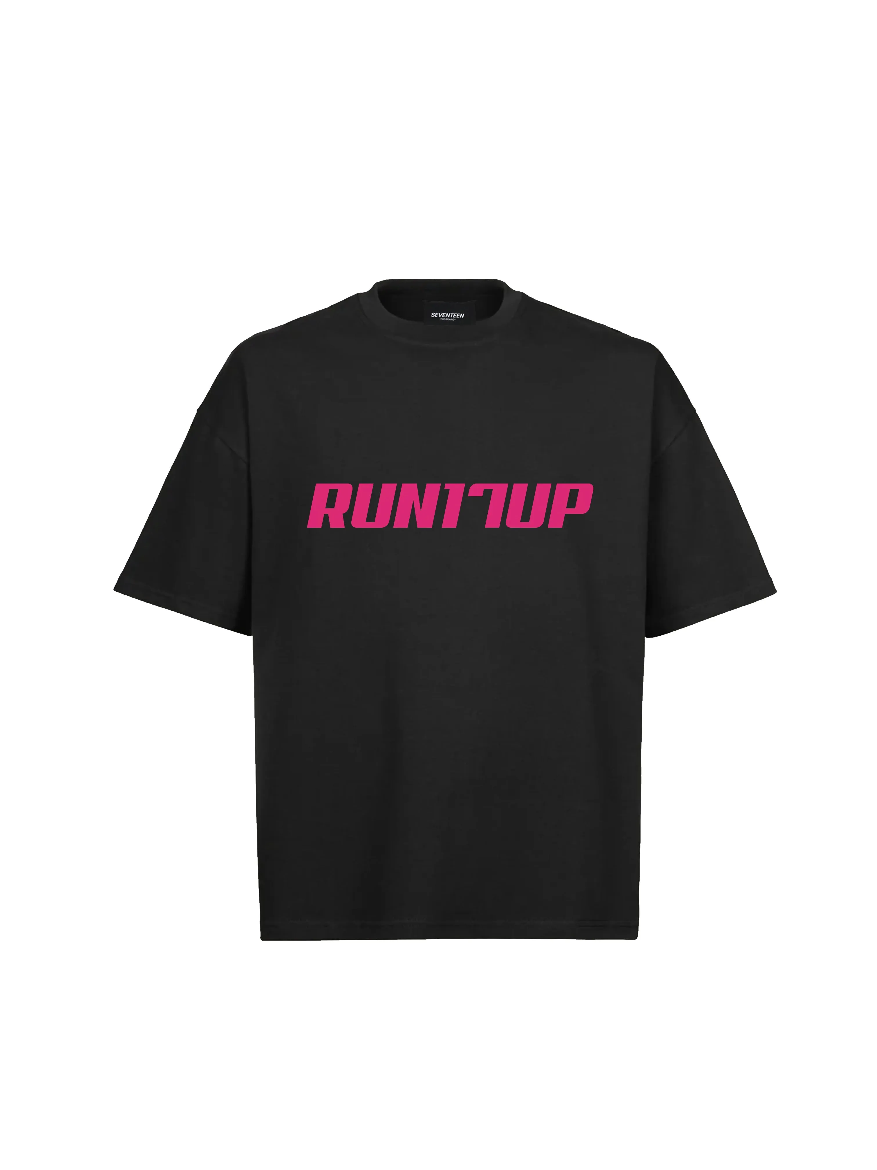 17-Up Pink Logo Black T-Shirt - Run