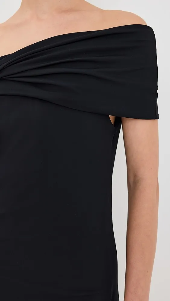 Róhe   Asymmetrical Off Shoulder Dress 