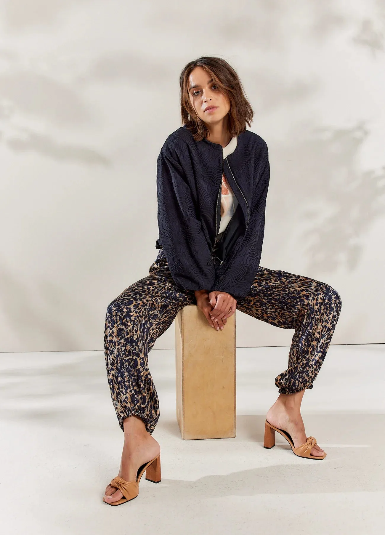 Sacs of Ashbourne   Summum Harem Trousers with Print