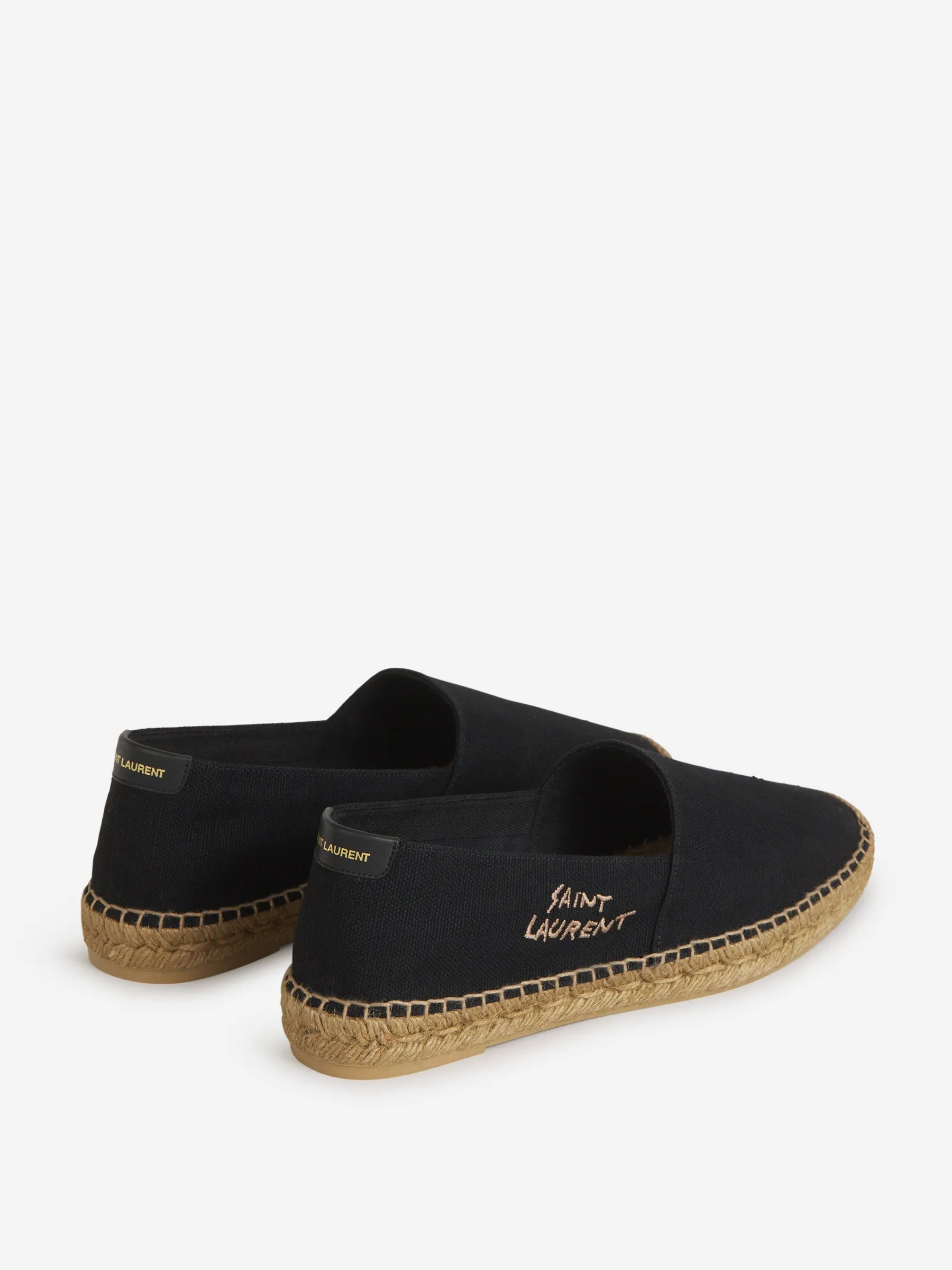 Saint Laurent Embroidered Canvas Espadrilles