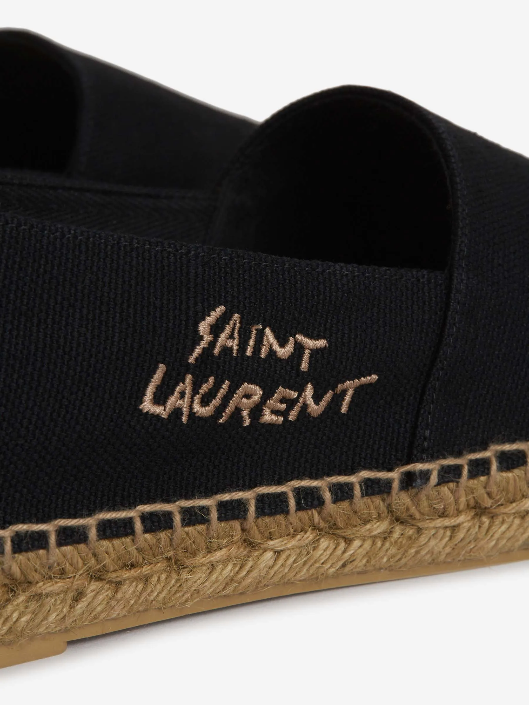 Saint Laurent Embroidered Canvas Espadrilles