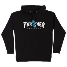 Santa Cruz X Thrasher Screaming Logo Mens Hood - Black