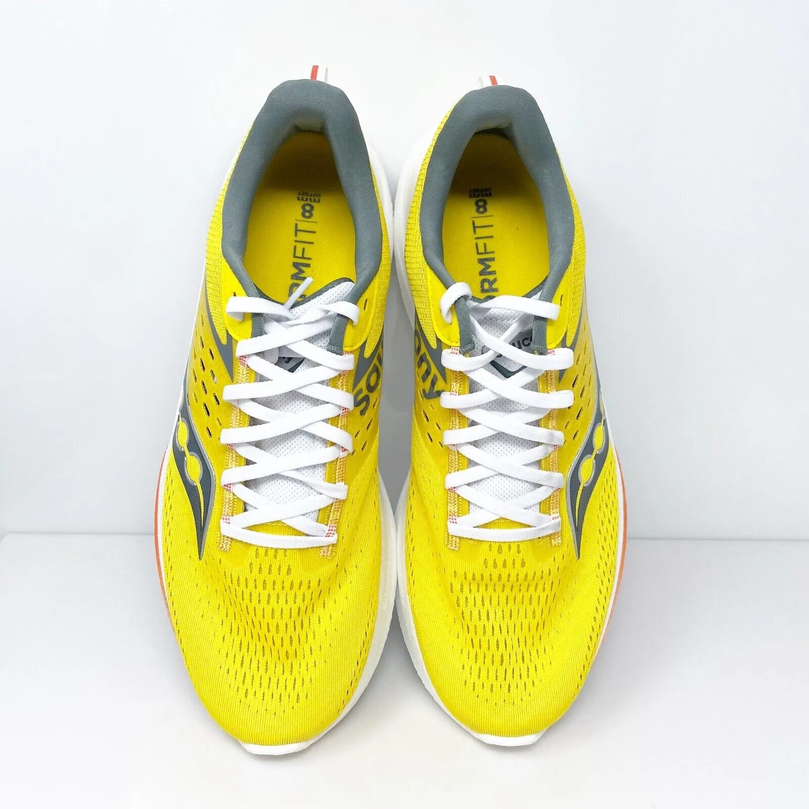 Saucony Mens Ride 17 S20924-112 Yellow Running Shoes Sneakers Size 12