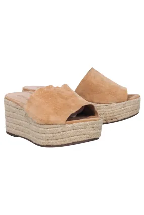 Schutz - Tan Thanlia Platform Espadrilles Sz 8