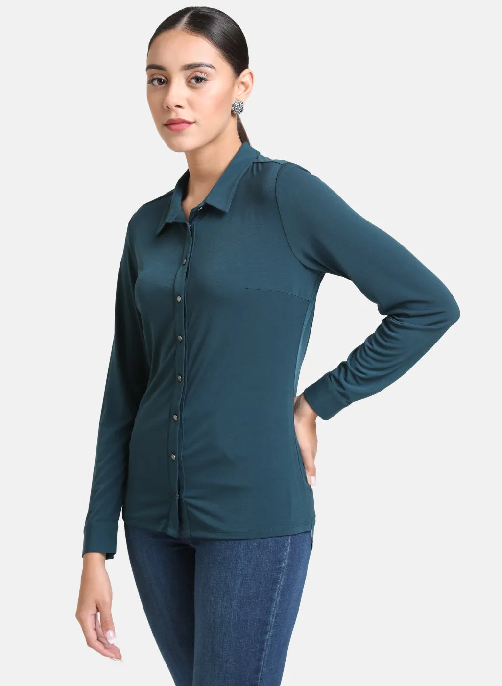 Back Cowl Detail Shirt