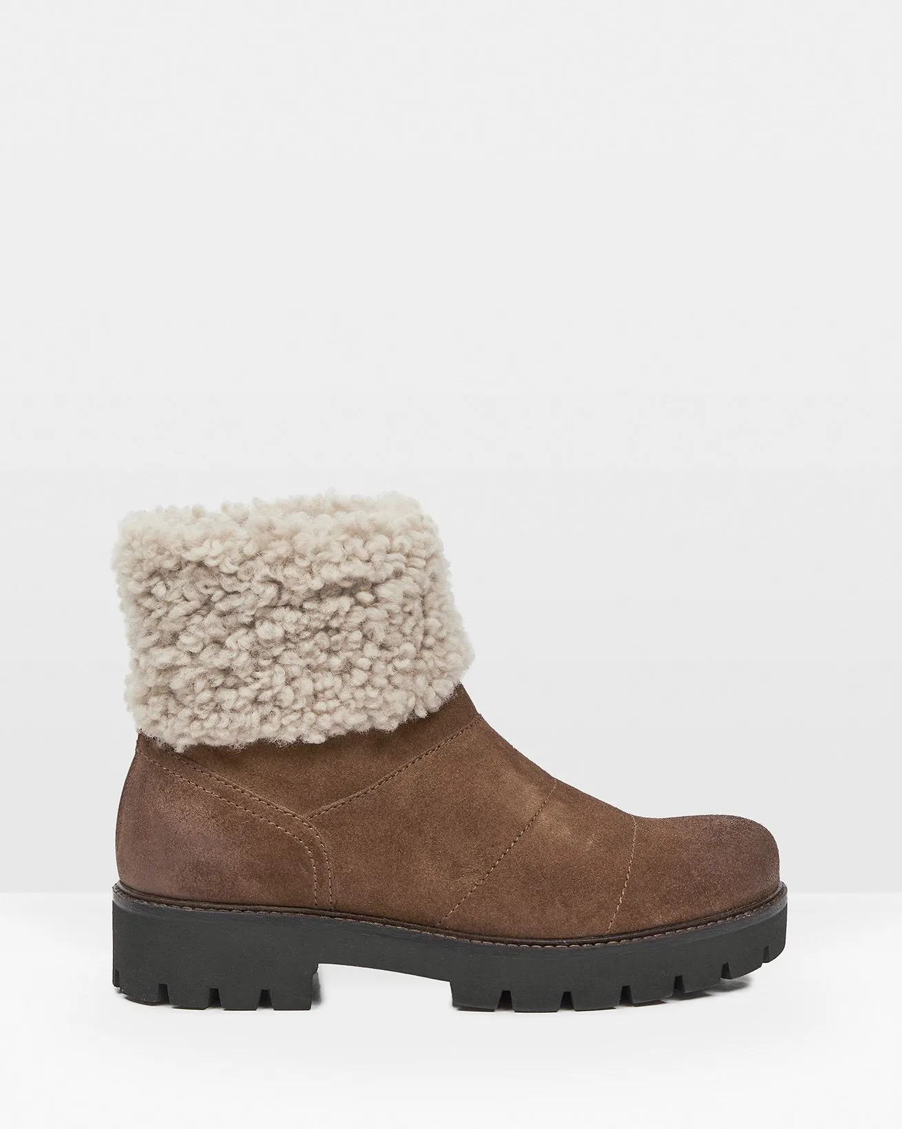 Short Sheepskin Cuff Boots