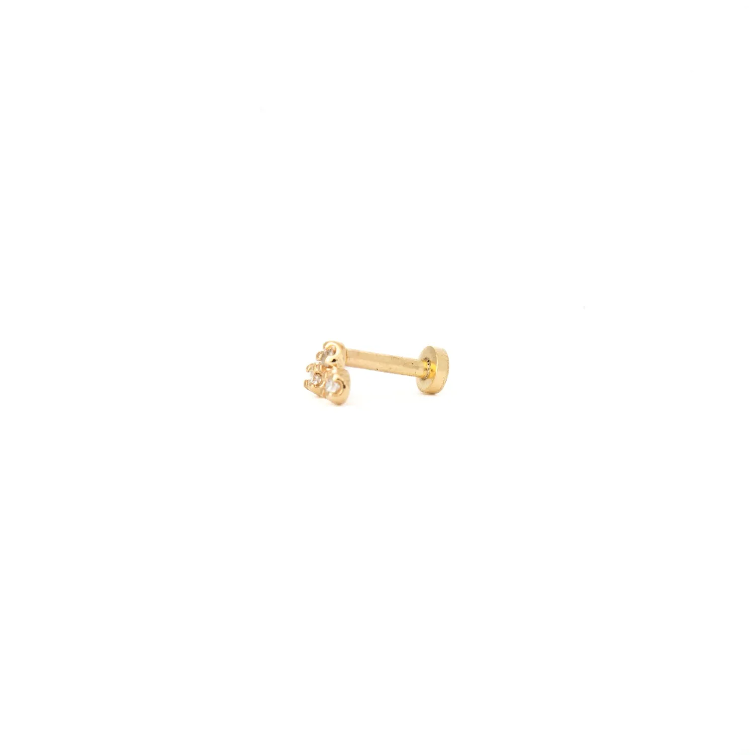 Single Freckle Earring w/ 5 mm Flat Back