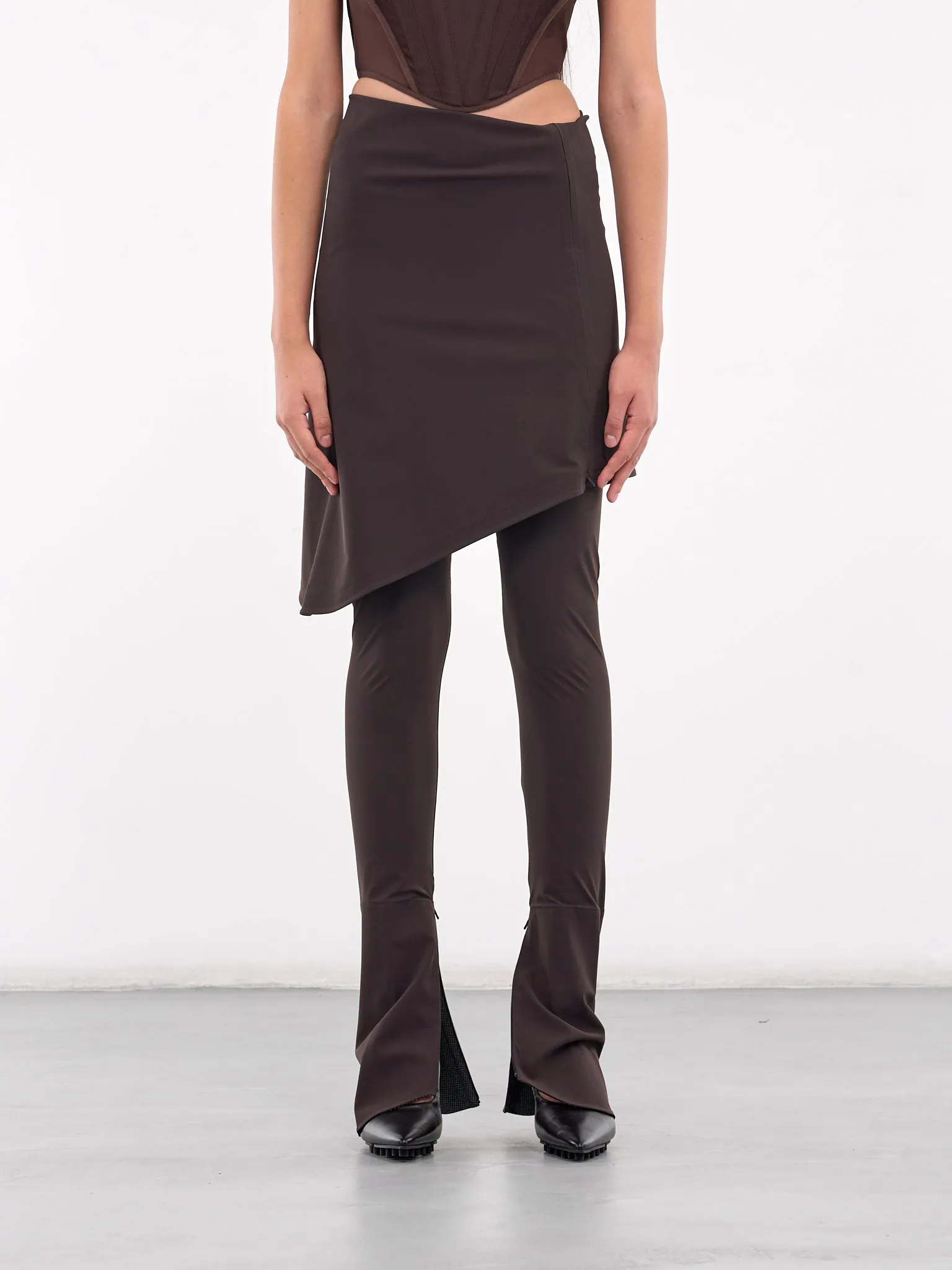 Skirt Trousers (01-02-BROWN)