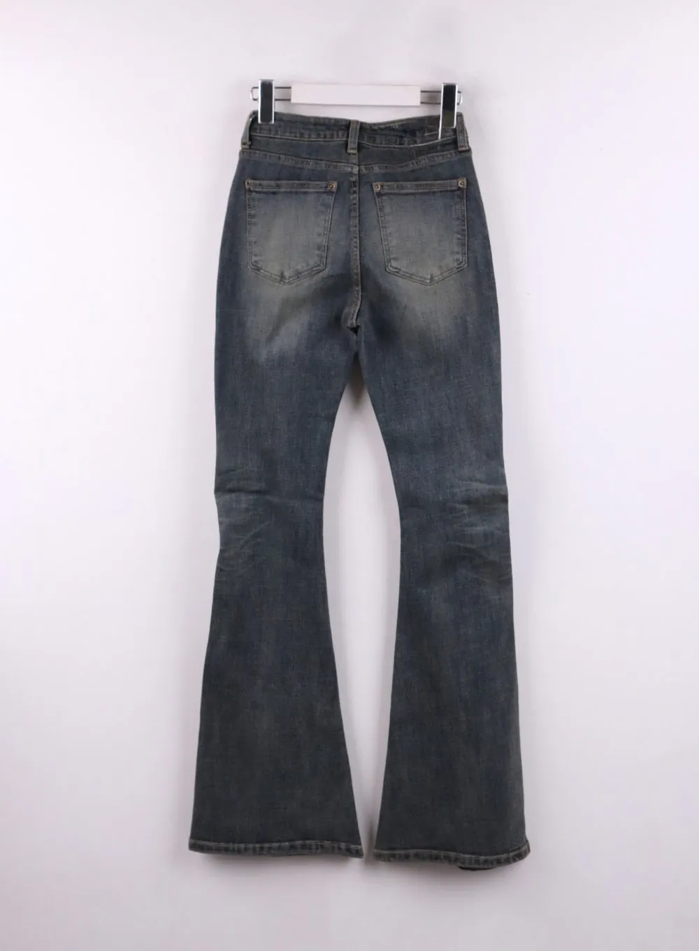 Slim Bootcut High Waist Jeans - Washed Denim CF407