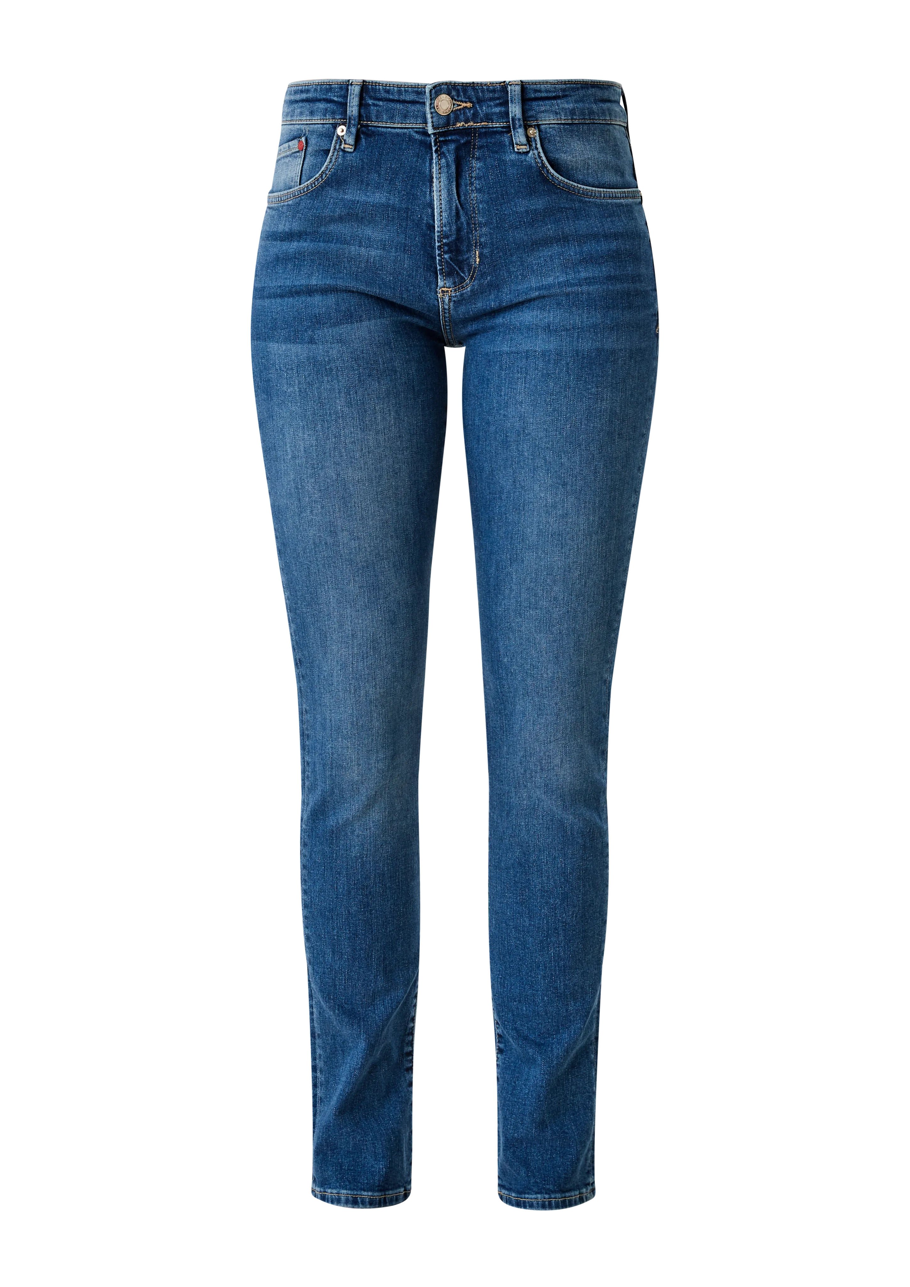 Slim fit: slim leg jeans