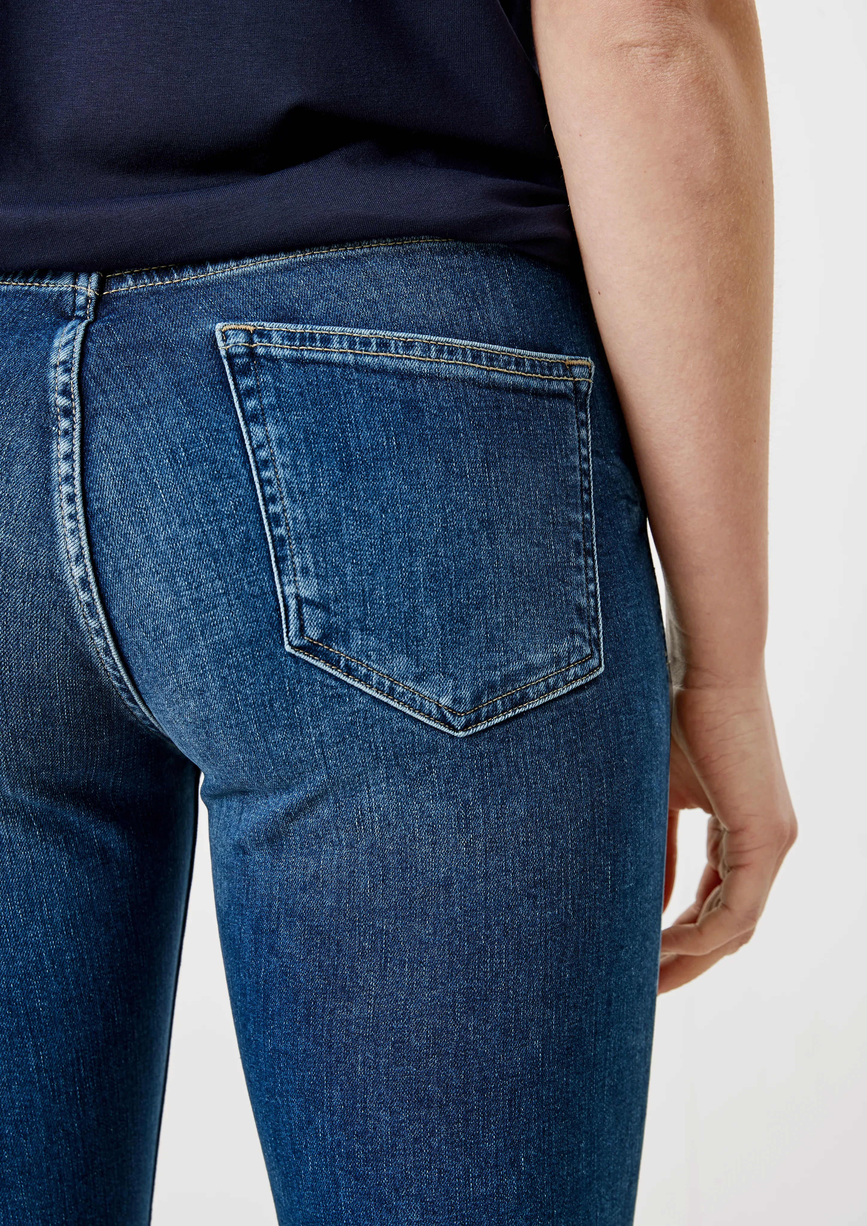 Slim fit: slim leg jeans