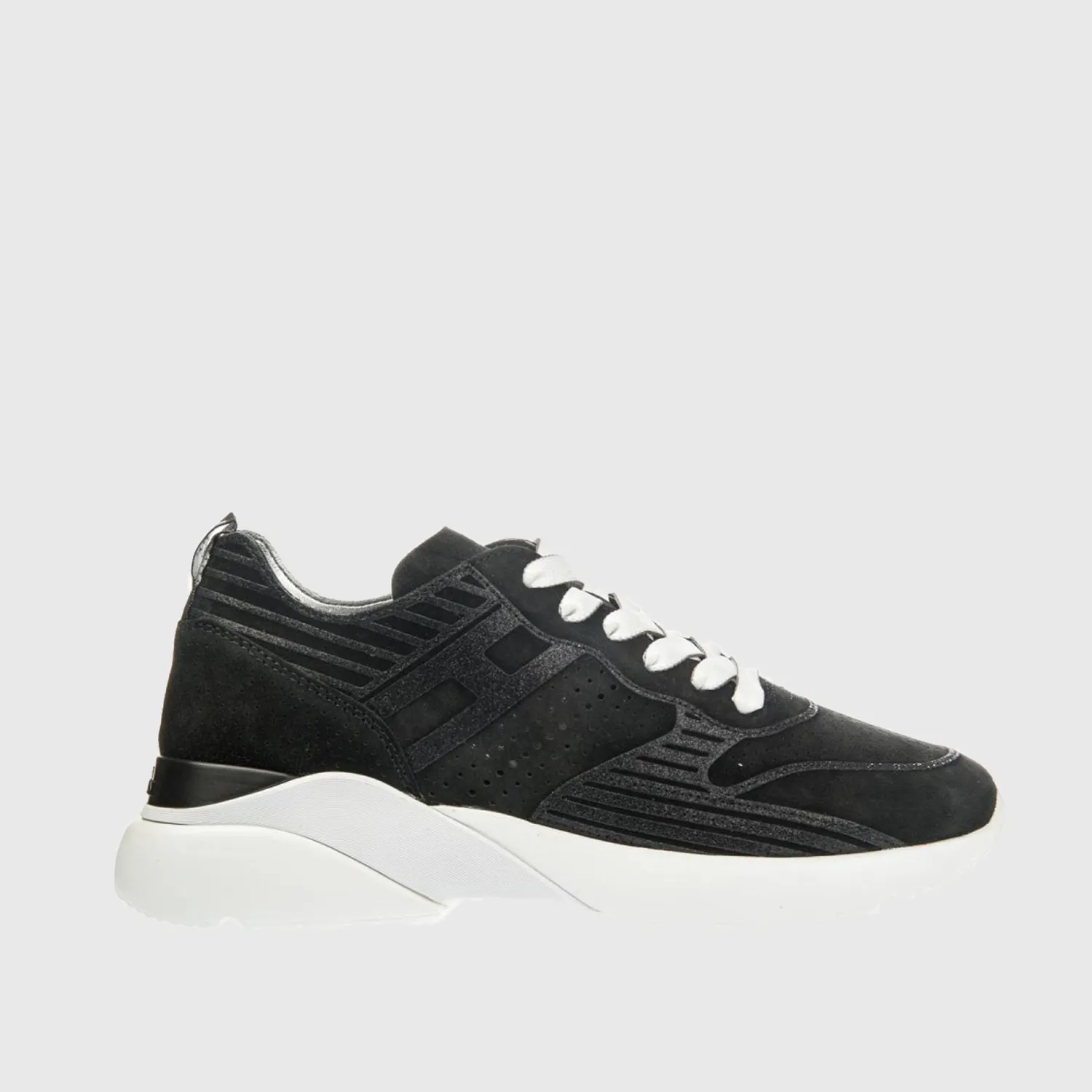 Black Suede Hogan Active One Sneakers