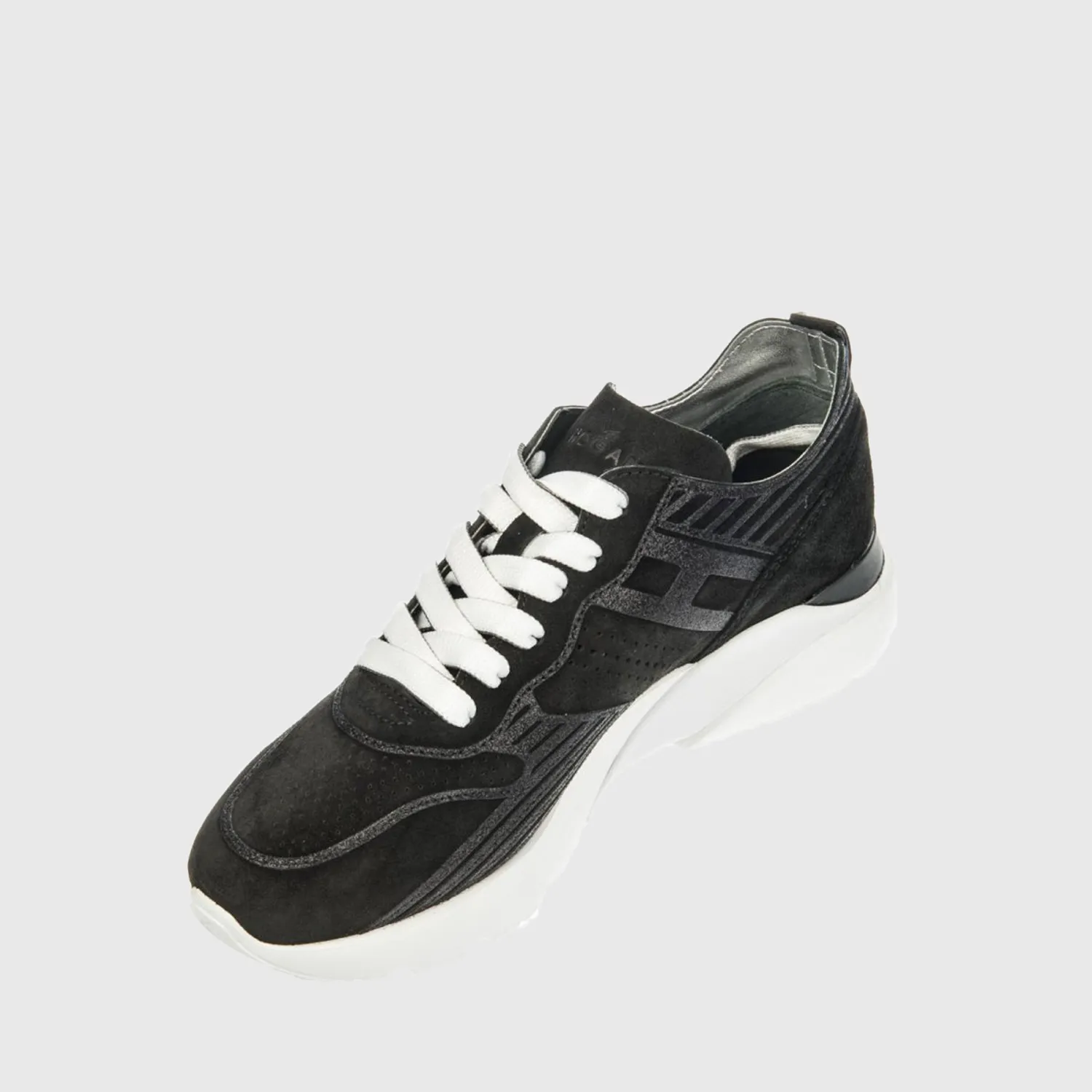 Black Suede Hogan Active One Sneakers