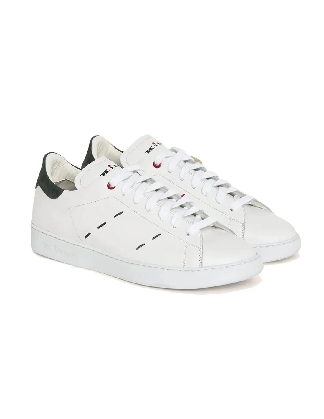 Kiton USSN001 White Calfskin Men's Sneakers