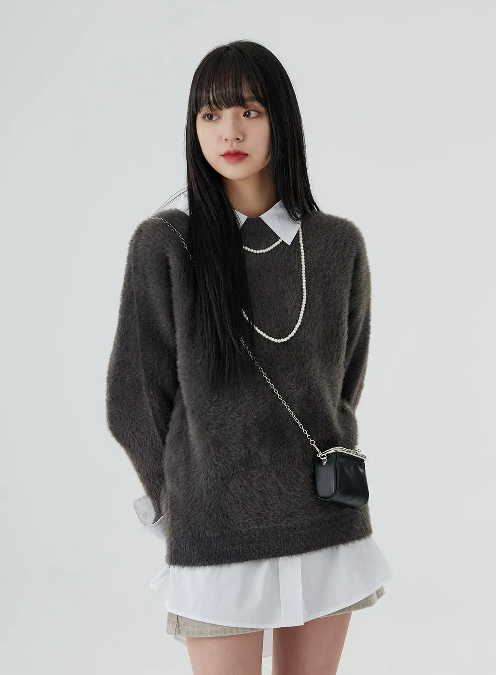 Round Neck Sweater Knitwear O028