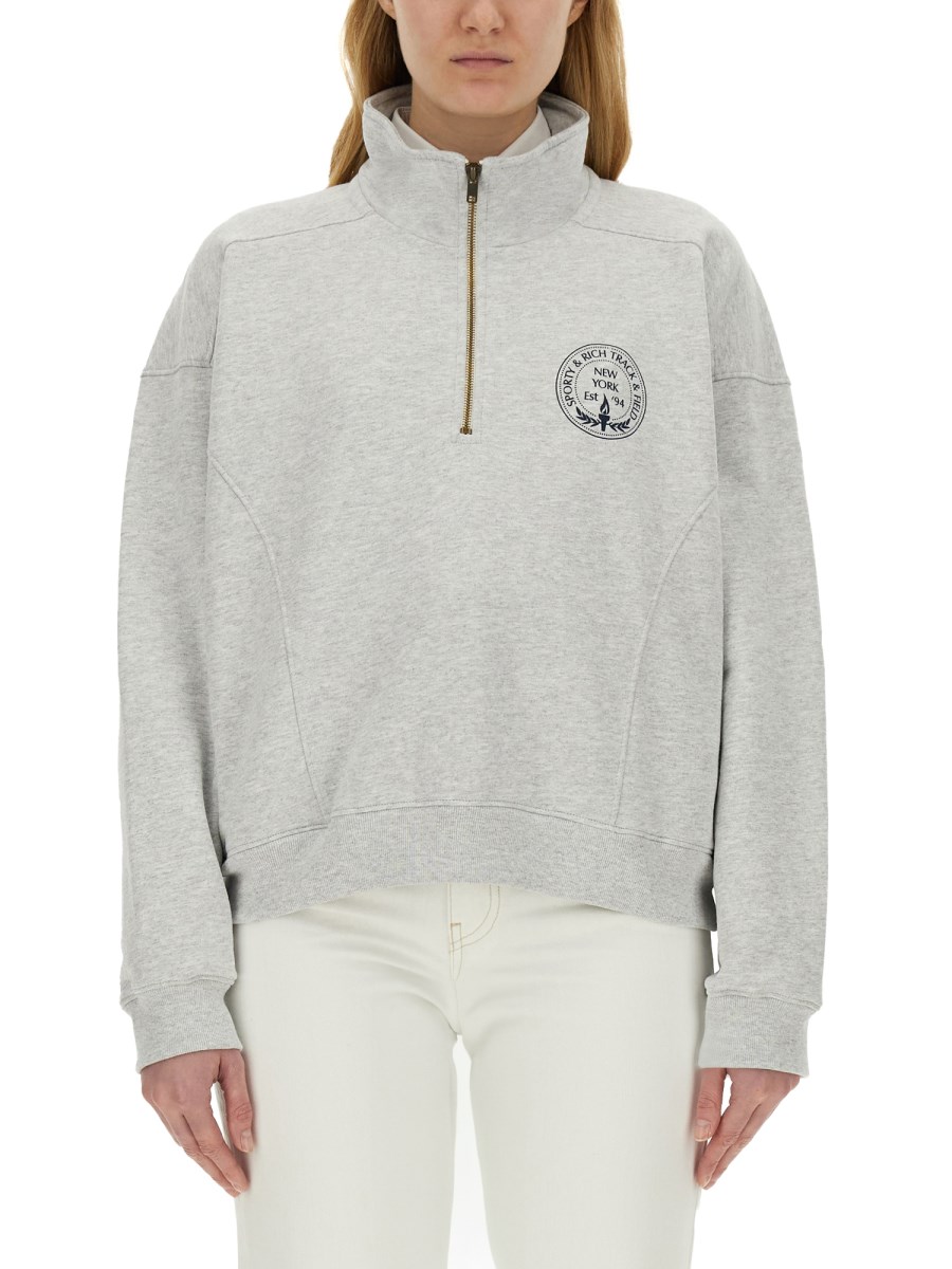 Sporty&Rich Logo Sweatshirt