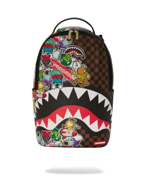 Sprayground Sharks In Stickers DLXSV Backpack B5798 - Shop Now