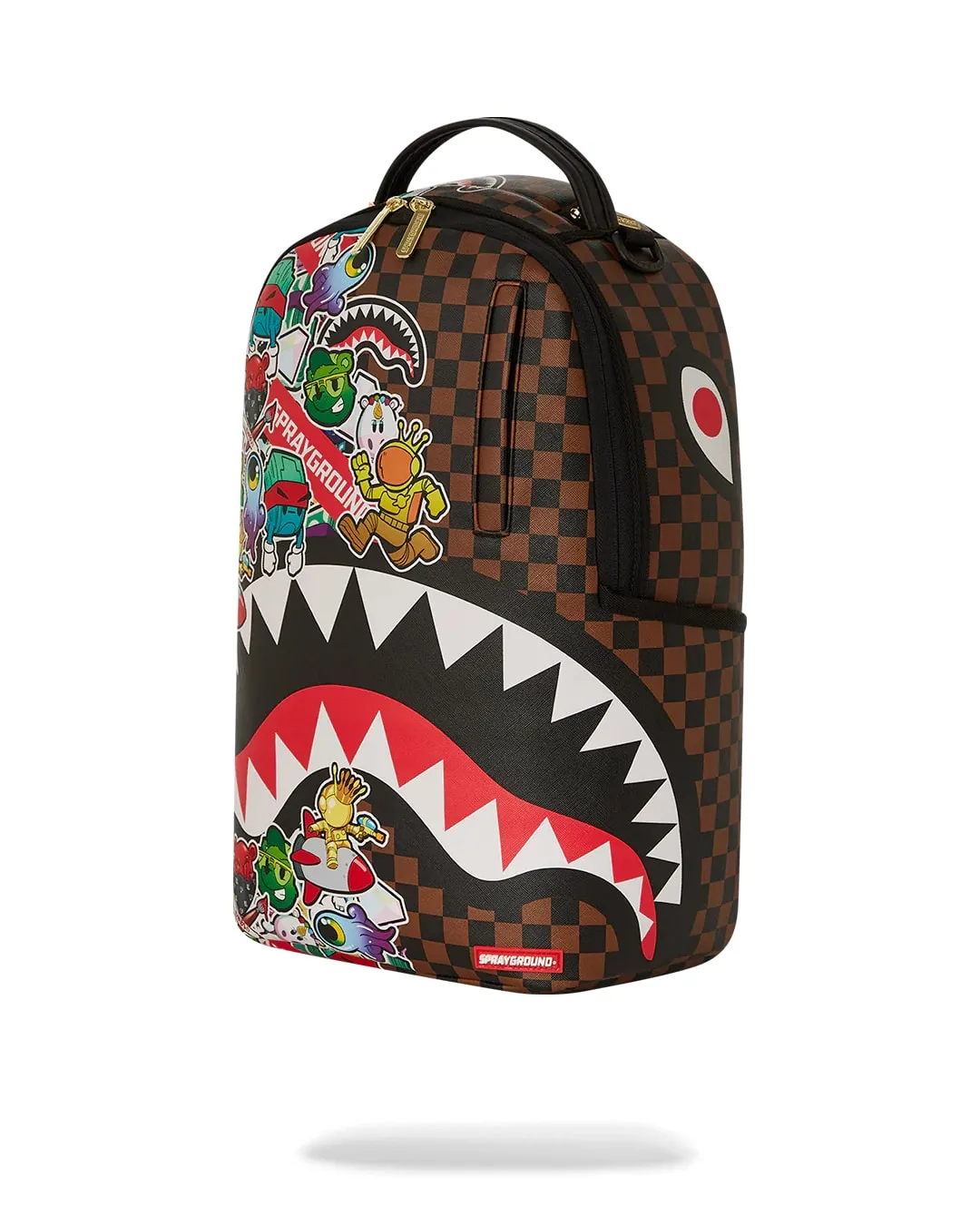 Sprayground Sharks In Stickers DLXSV Backpack B5798 - Shop Now