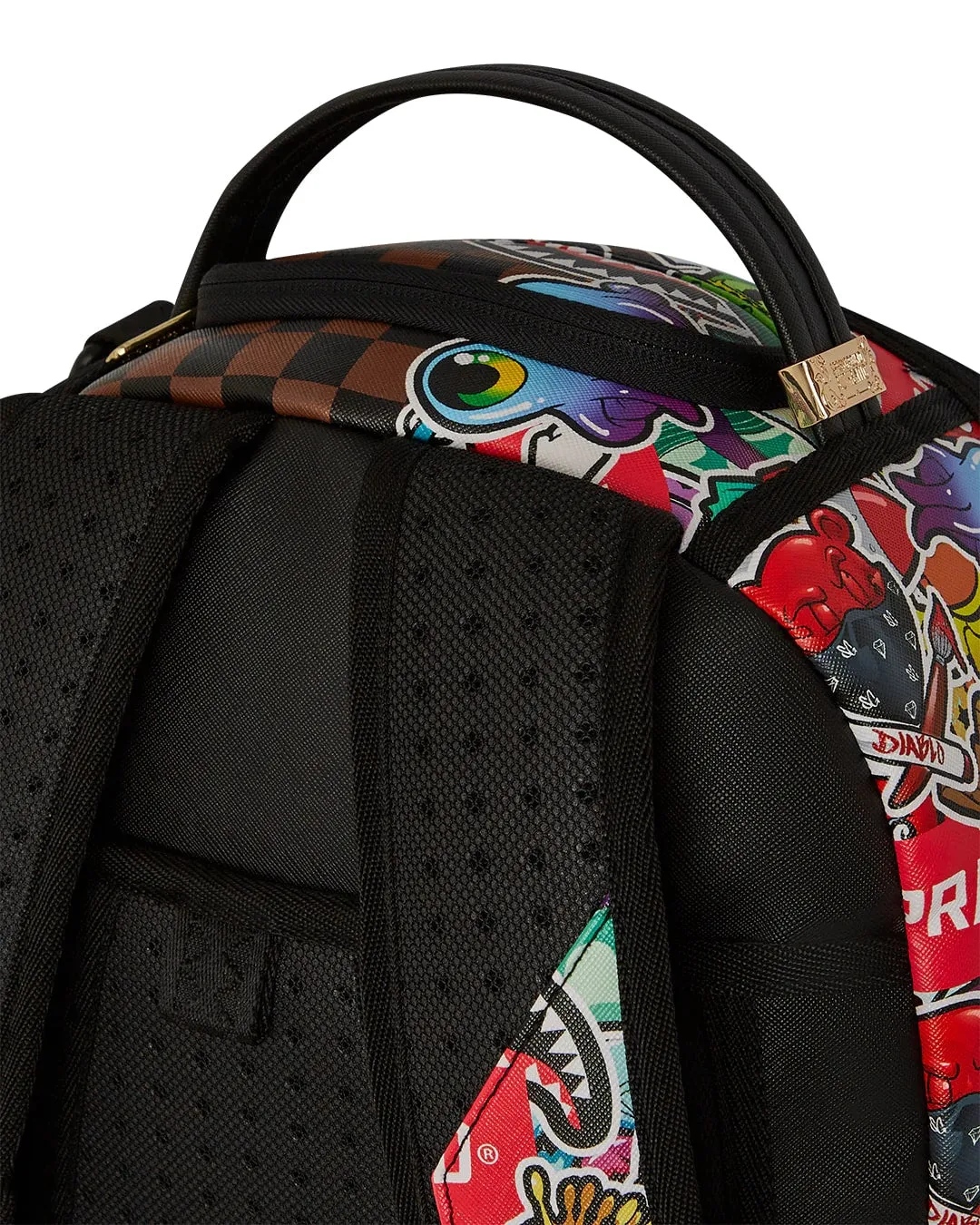 Sprayground Sharks In Stickers DLXSV Backpack B5798 - Shop Now