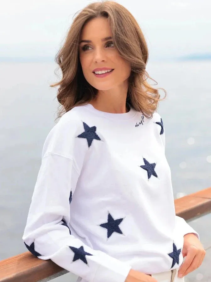 Starry Night Sky Pullover Sweatshirt