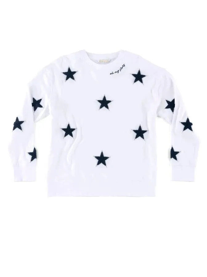 Starry Night Sky Pullover Sweatshirt