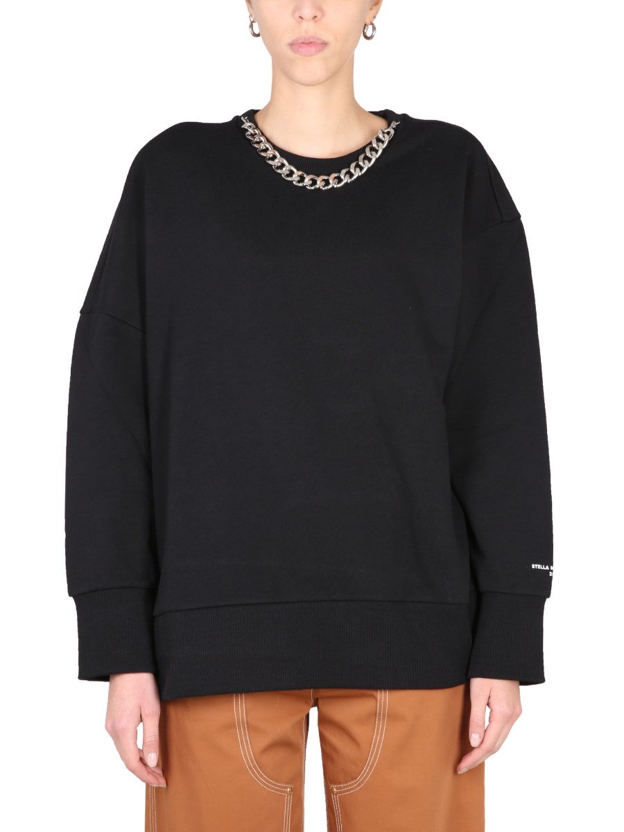 Stella McCartney Chain Detail Cotton Sweatshirt