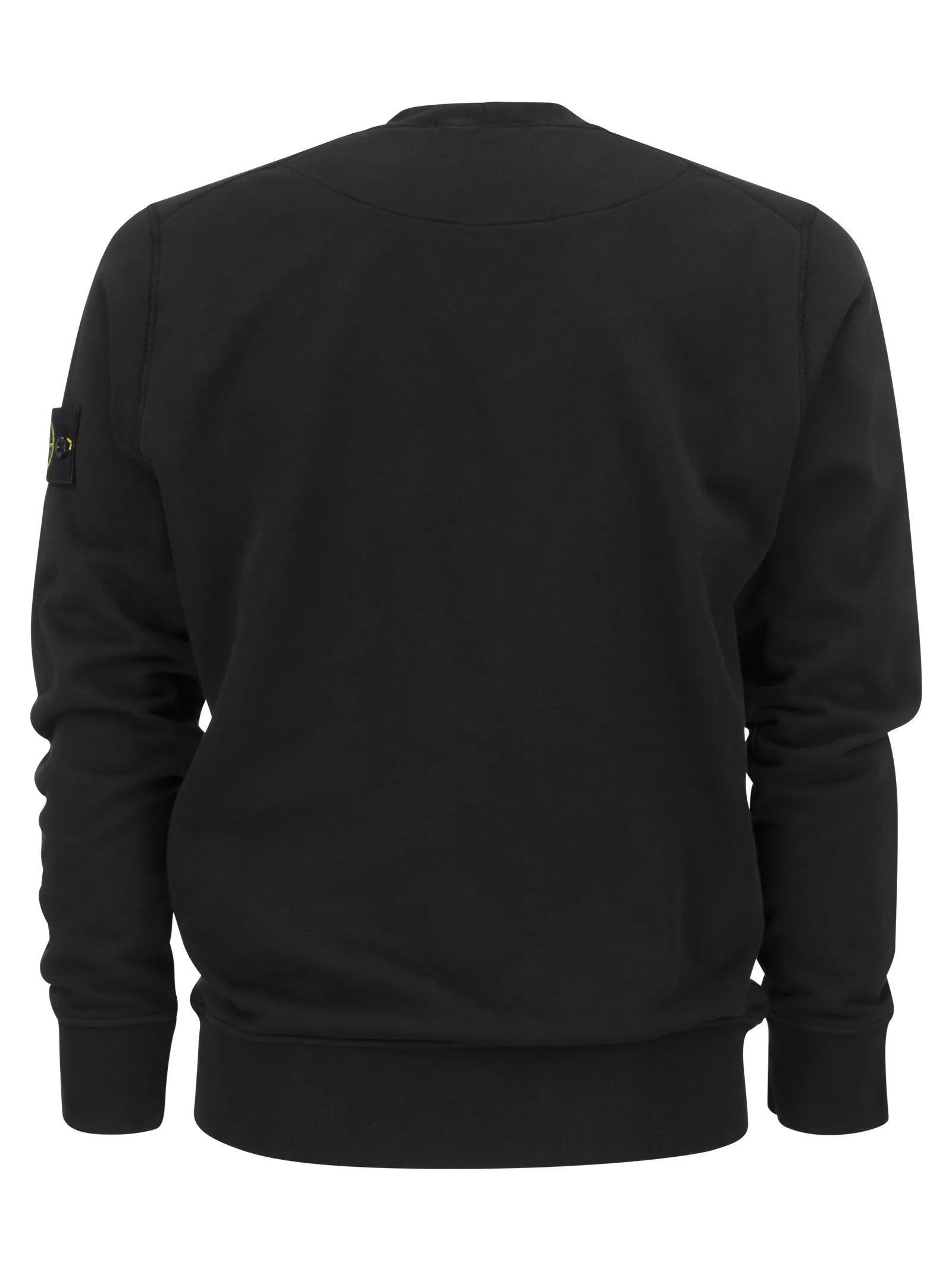 Stone Island Crew Neck Sweatshirt With Stone Island Badge