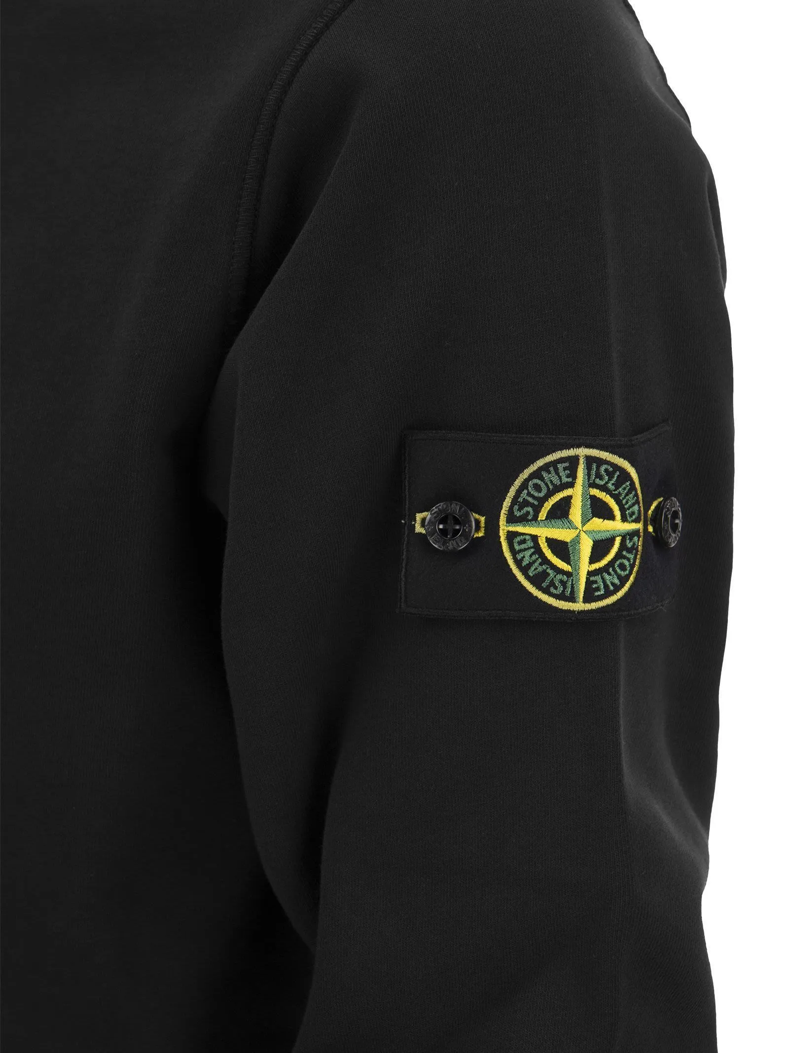 Stone Island Crew Neck Sweatshirt With Stone Island Badge