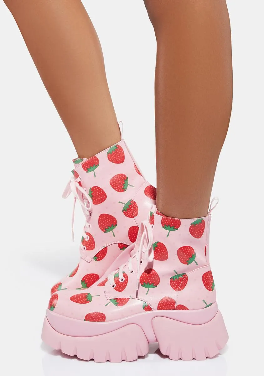 Strawberry Shortcake Platform Boots