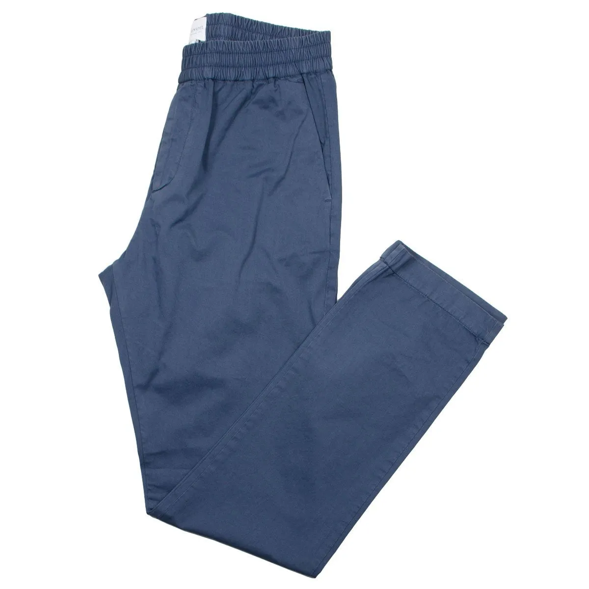 Sunspel Blue Slate Drawstring Trousers