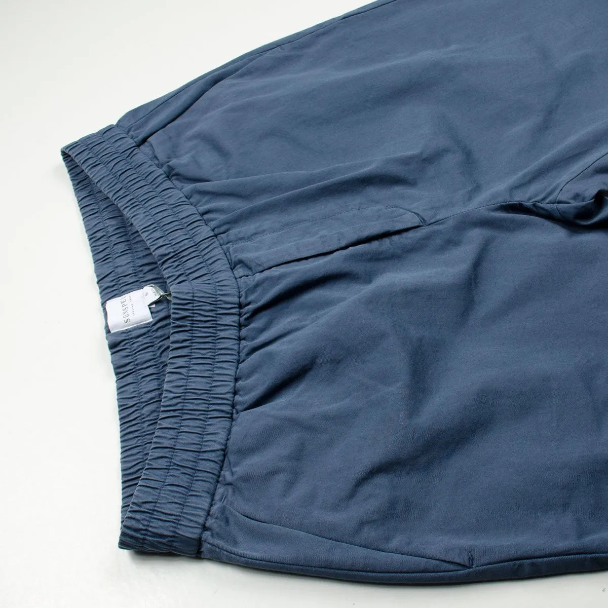 Sunspel Blue Slate Drawstring Trousers