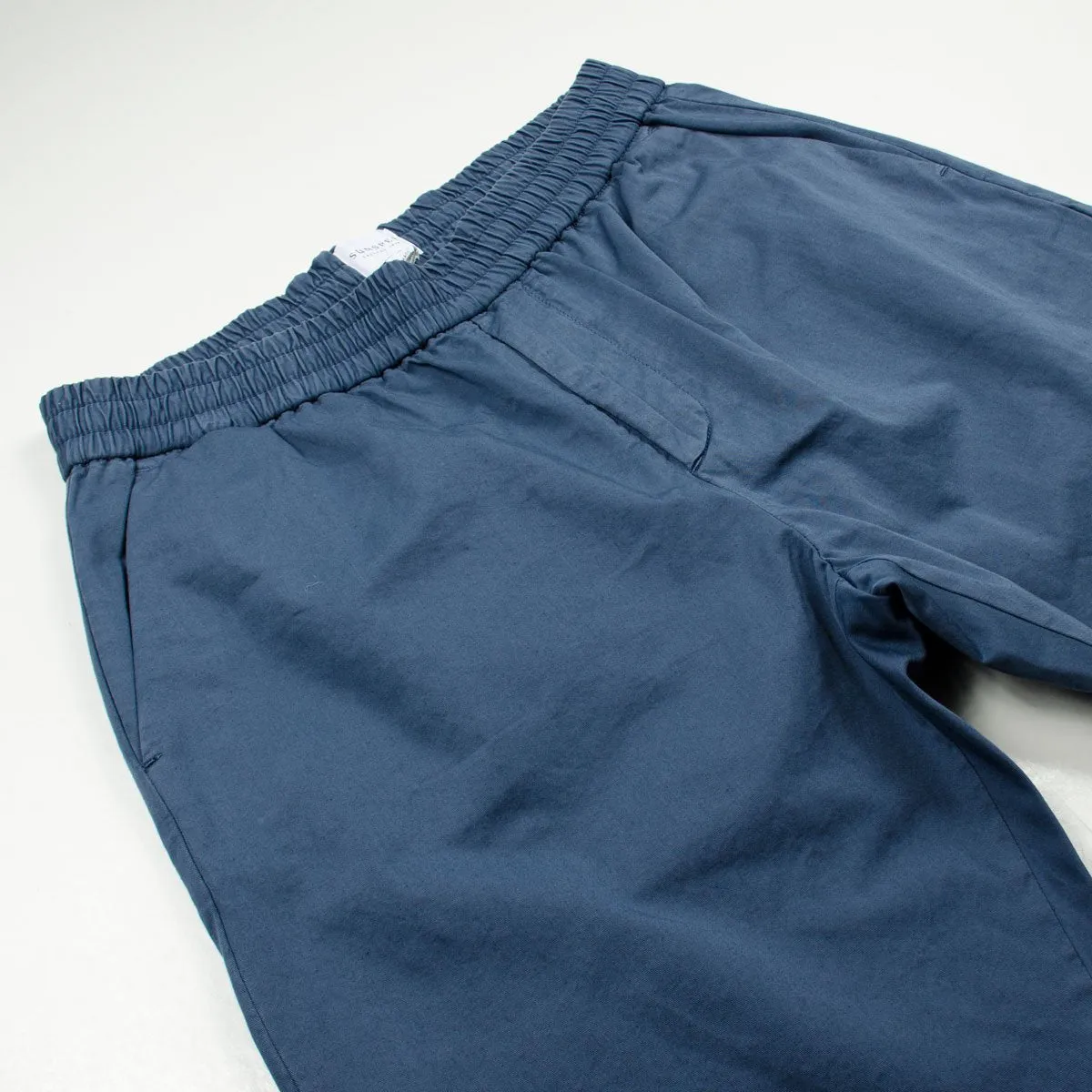 Sunspel Blue Slate Drawstring Trousers