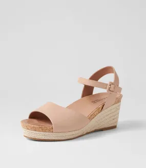 SUPERSOFT Cousin Dark Nude Leather Espadrilles