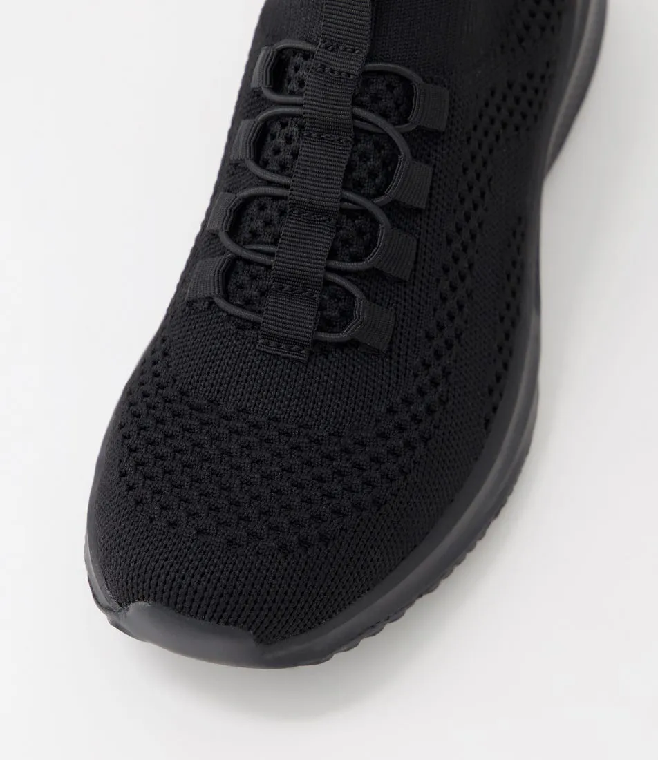 SUPERSOFT Perris Black Knit Sneakers