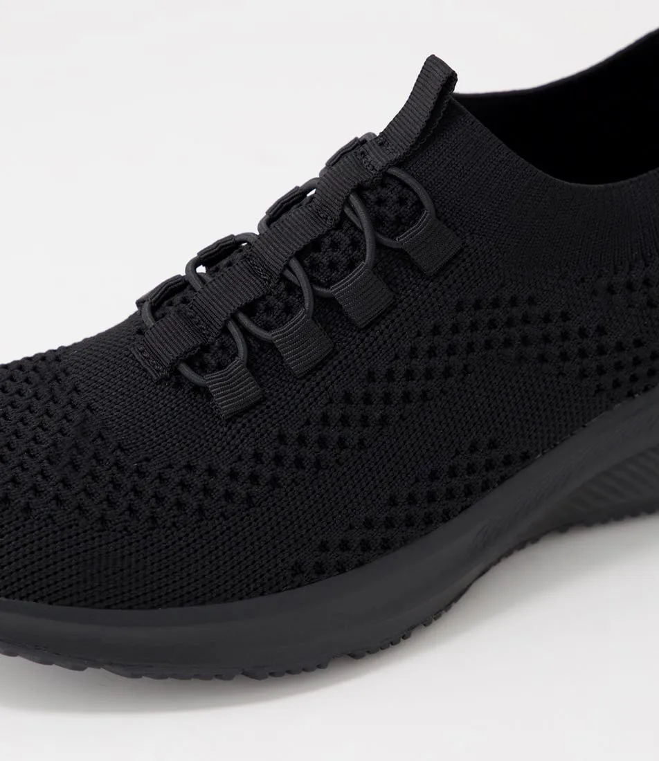 SUPERSOFT Perris Black Knit Sneakers