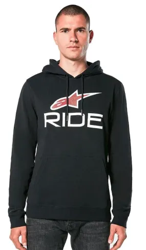 sweatshirt Alpinestars Ride Hoodie V3 - Black/White/Red - men´s