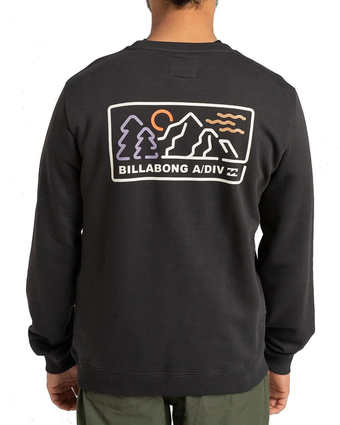 sweatshirt Billabong Range Crew - Washed Black - men´s