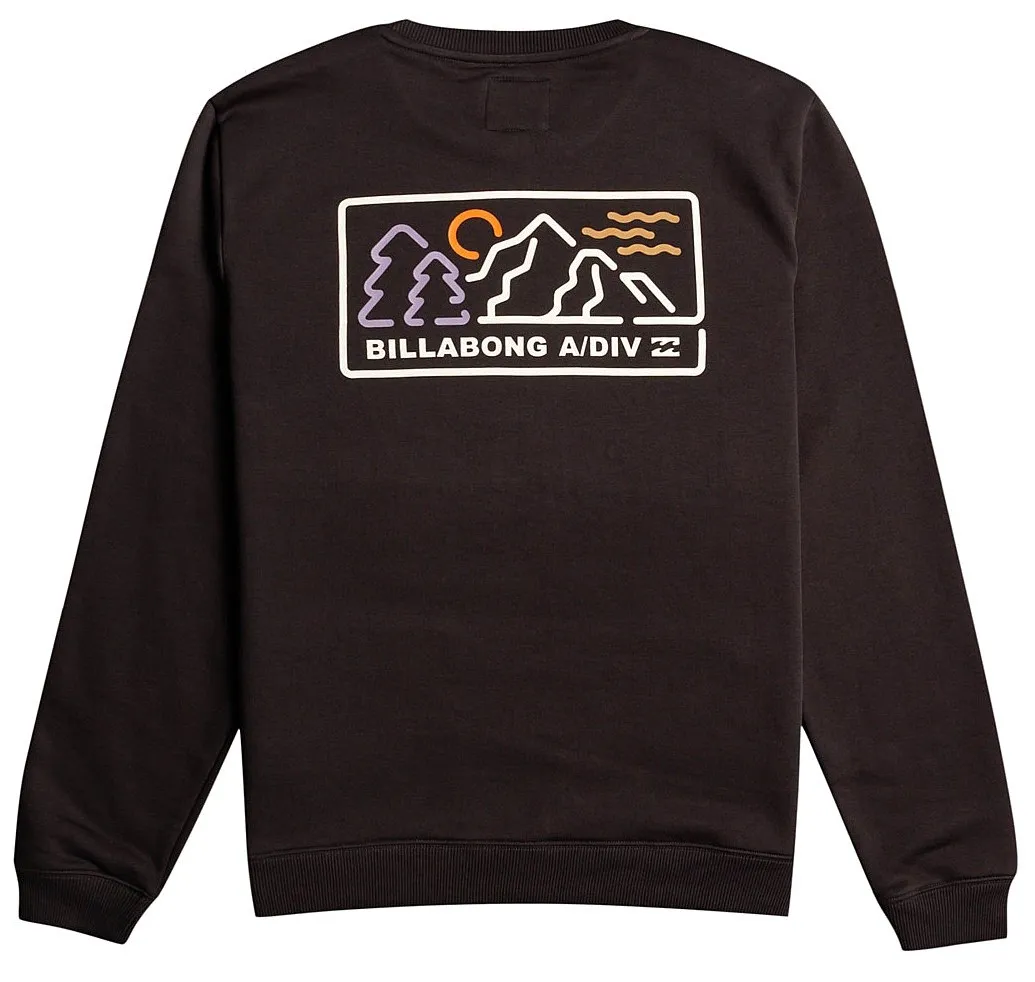 sweatshirt Billabong Range Crew - Washed Black - men´s