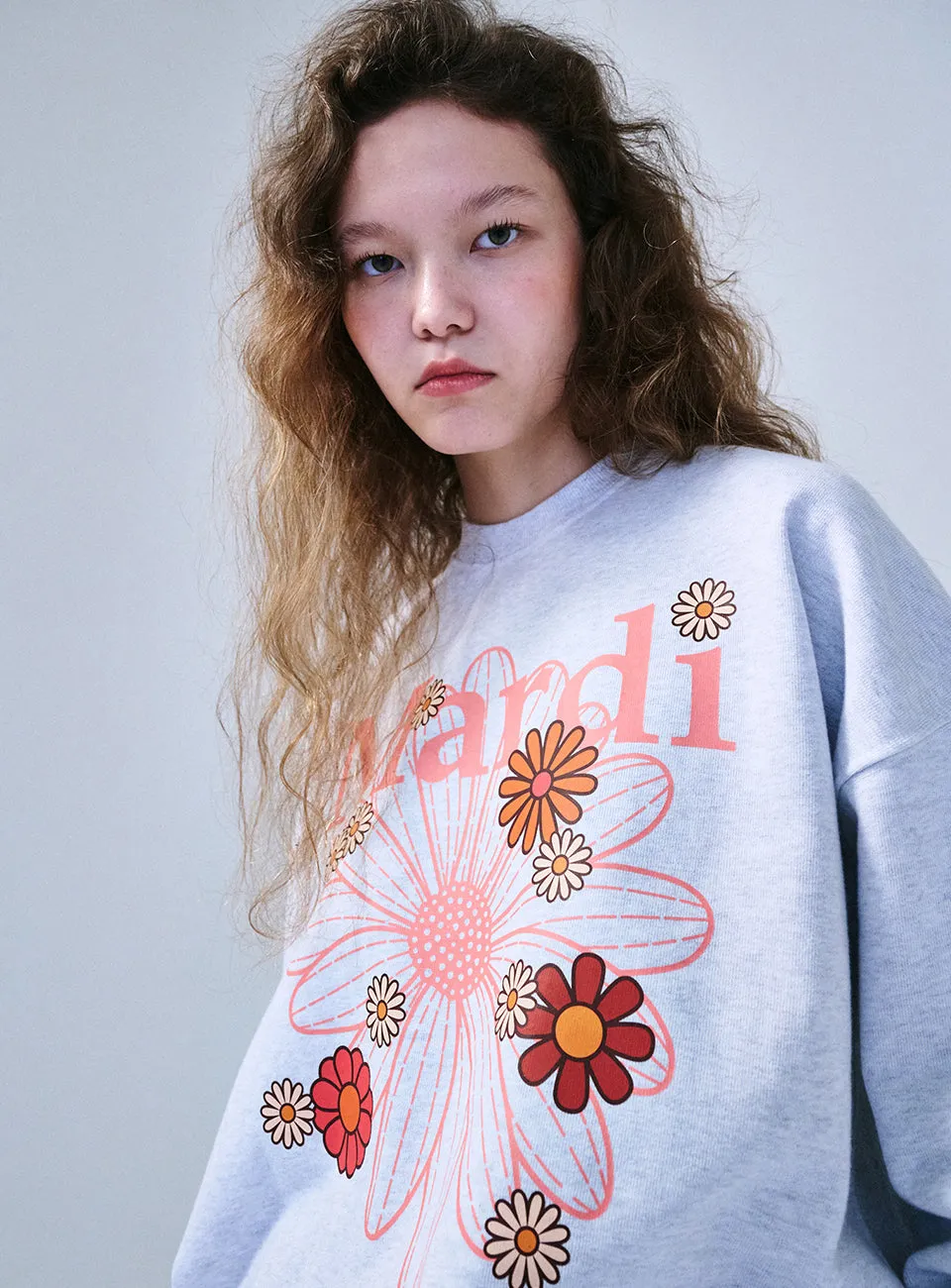 Heather Coral Sweatshirt Blossom