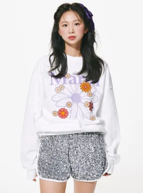 White Lavender Sweatshirt