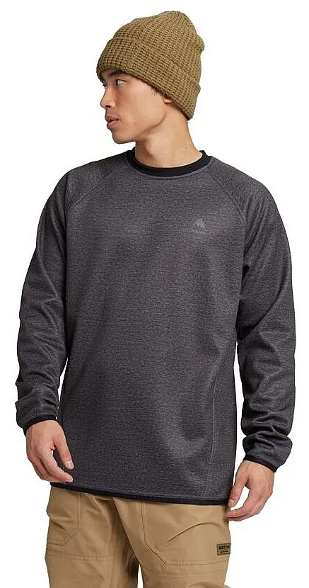 sweatshirt Burton Crown Weatherproof Crew - True Black Heather - men´s