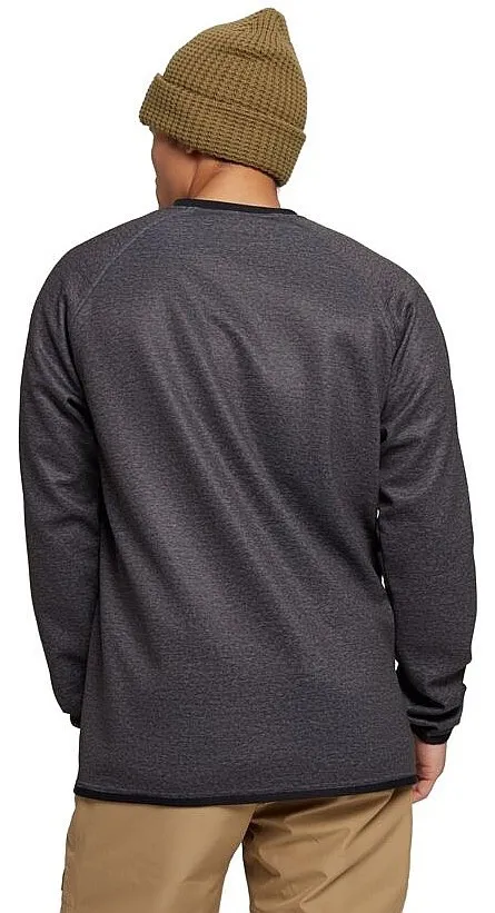 sweatshirt Burton Crown Weatherproof Crew - True Black Heather - men´s