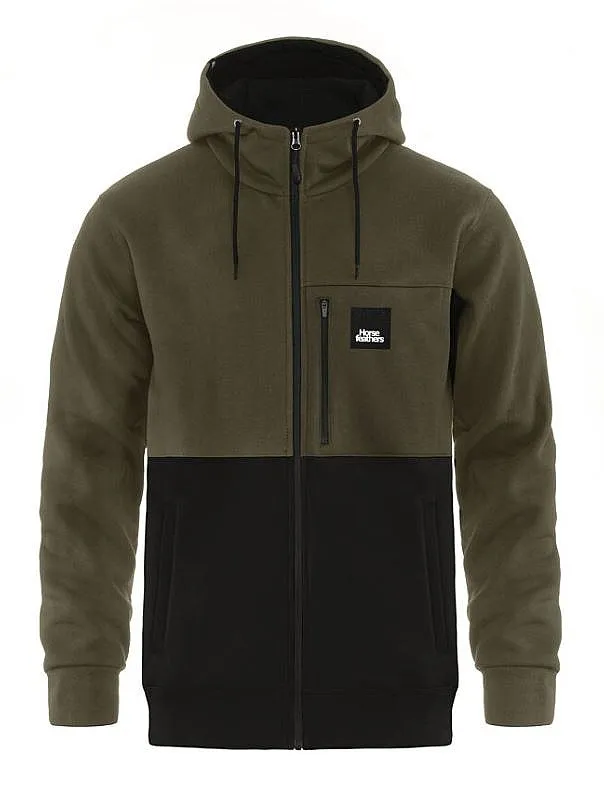 sweatshirt Horsefeathers Vick Zip - Burnt Olive - men´s