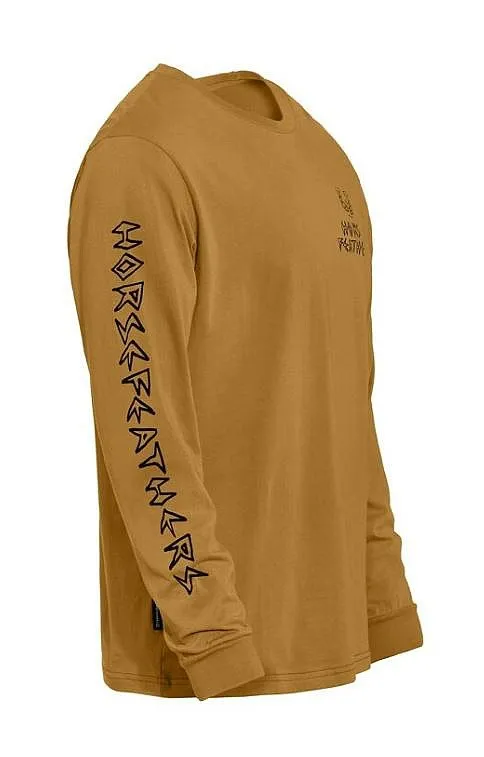 T-Shirt Horsefeathers Bad Luck LS - Spruce Yellow - men´s