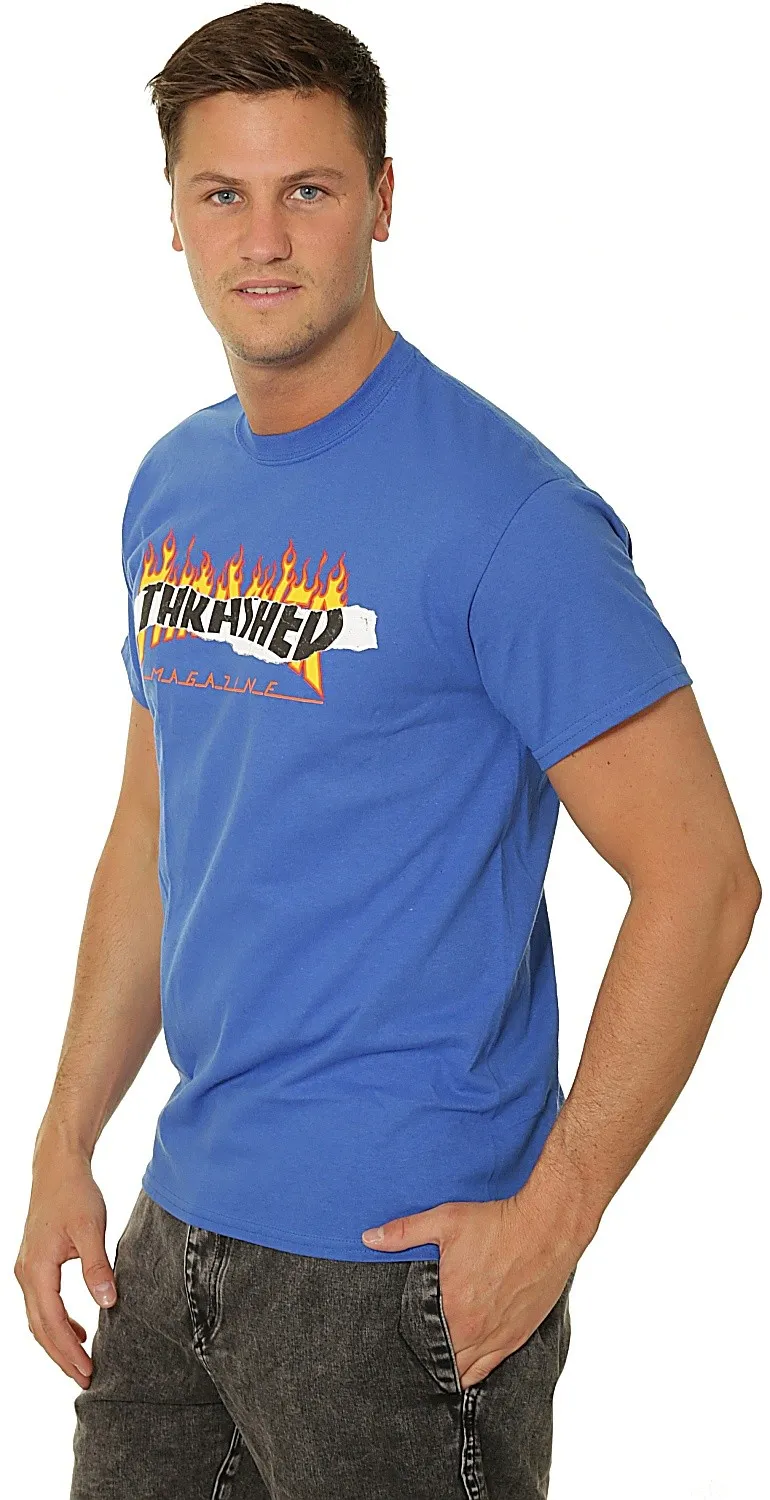 T-Shirt Thrasher Ripped - Royal Blue - men´s