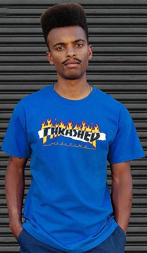 T-Shirt Thrasher Ripped - Royal Blue - men´s