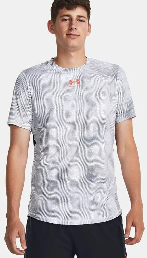 T-Shirt Under Armour Challenger Pro Training Printed - White/Beta - men´s