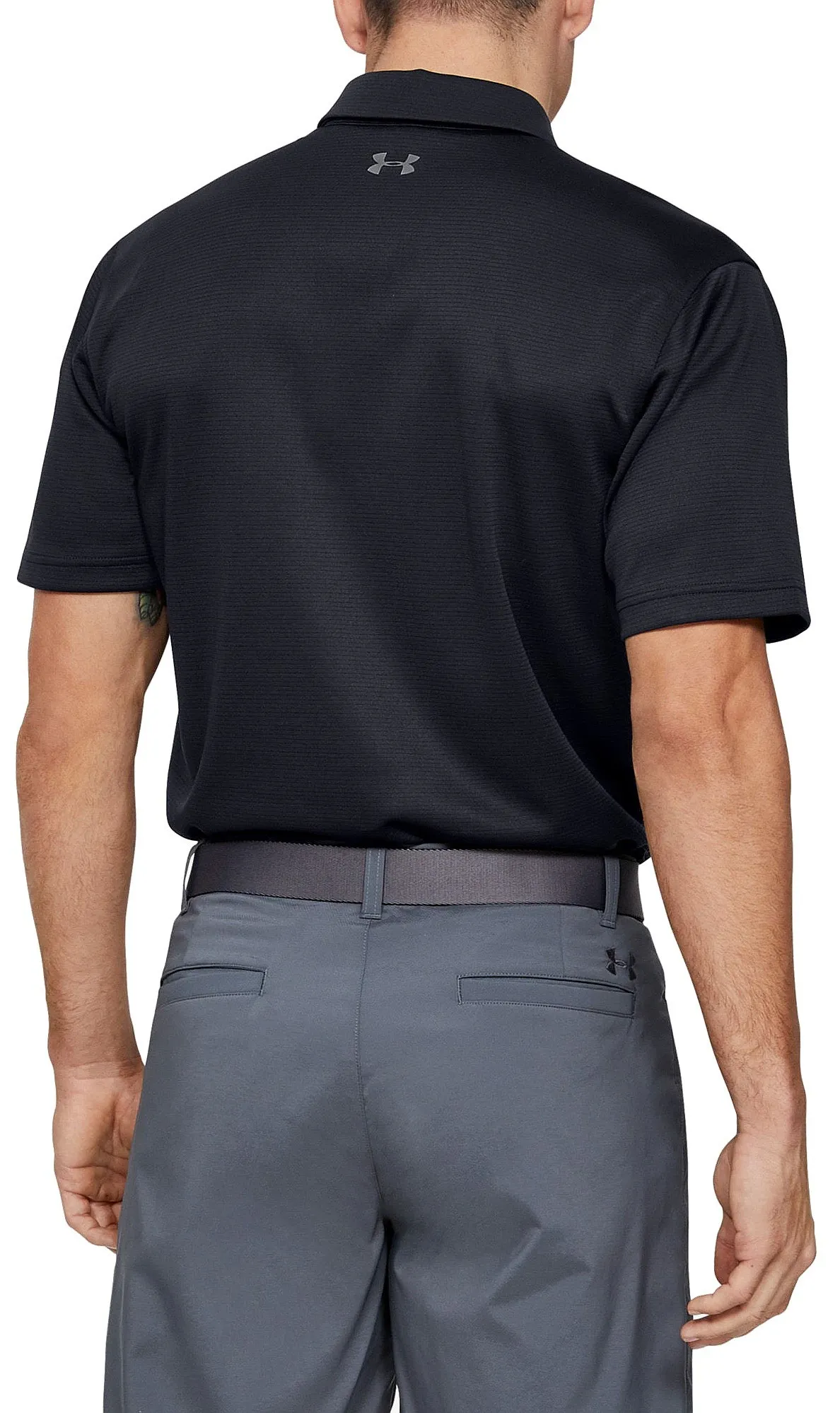 T-Shirt Under Armour Tech Polo - 001/Black/Graphite - men´s