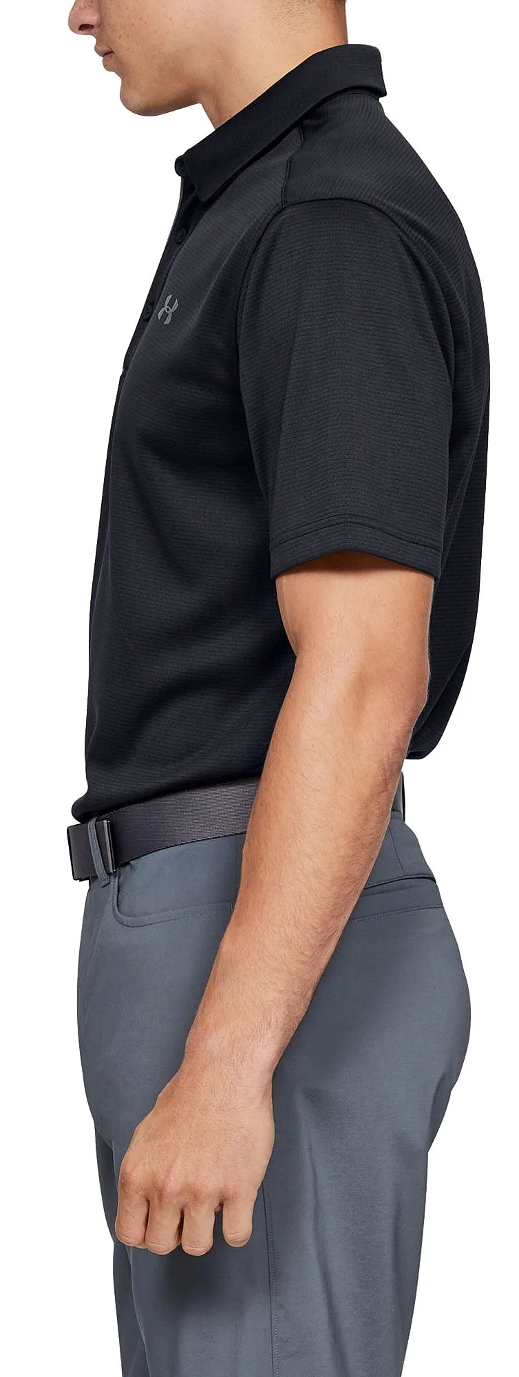 T-Shirt Under Armour Tech Polo - 001/Black/Graphite - men´s